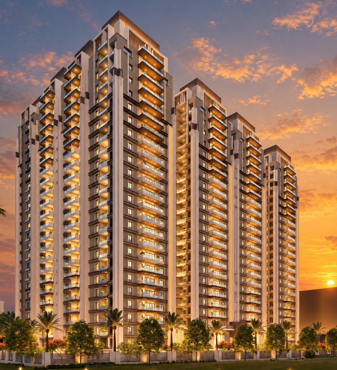 Asteria tower at sunset